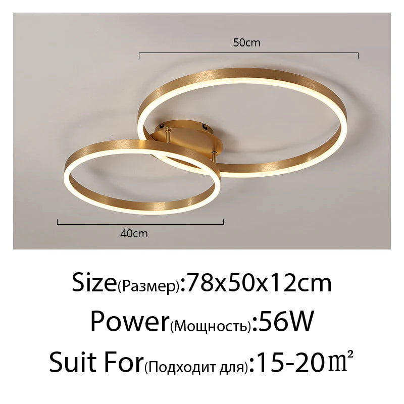 Nordic Ring LED Chandelier