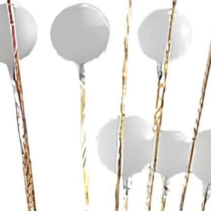 Yellow Minimalist LED Floor Lamp with PVC Shade