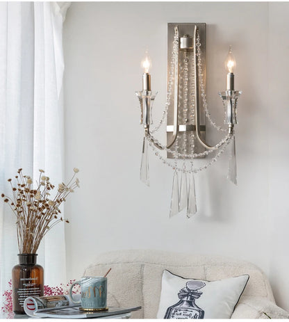 Nordic Crystal Wall Sconce - Modern Elegance