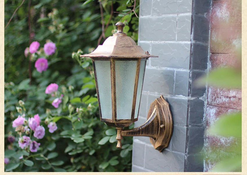Waterproof Glass Wall Sconce - Outdoor Elegance