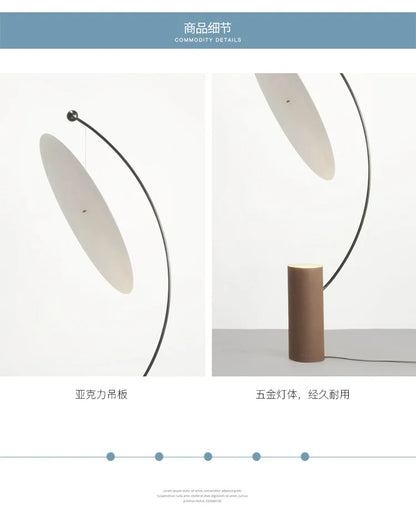 Float Floor Lamp Modern White LED Floor Lamp