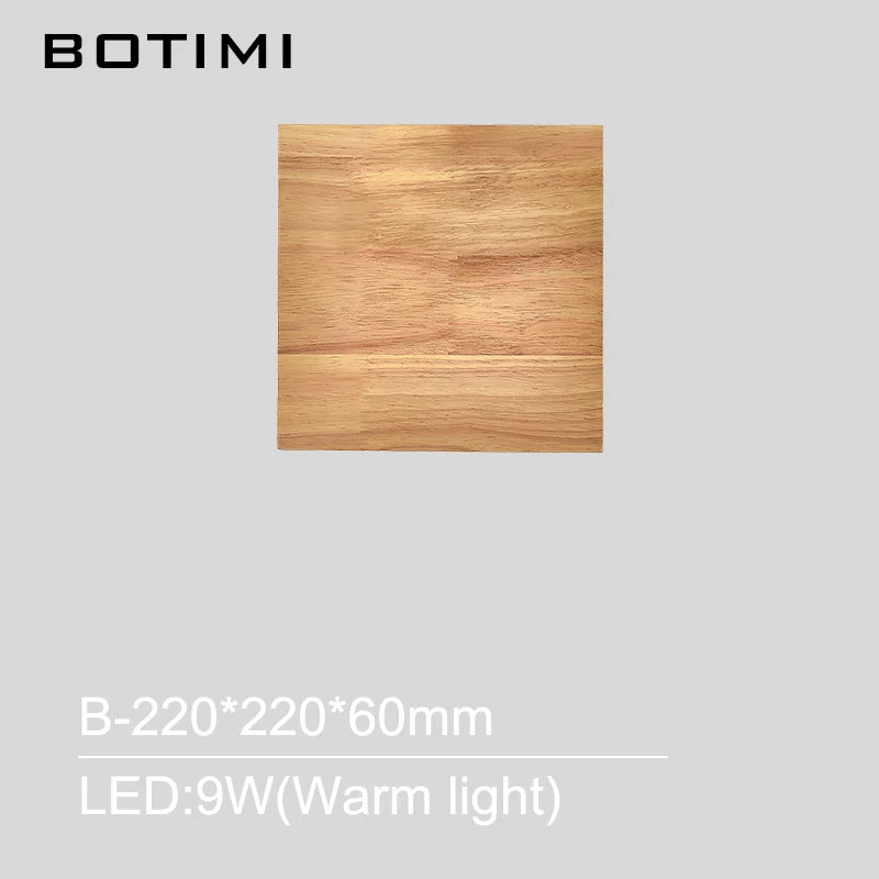 Nordic Wood Wall Sconce - Elegant Bedside Light