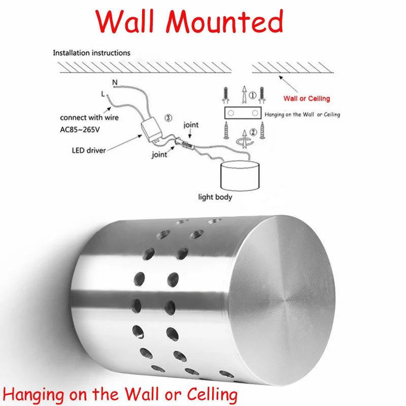 Vibrant RGB LED Art Sconce - Modern Ceiling Light