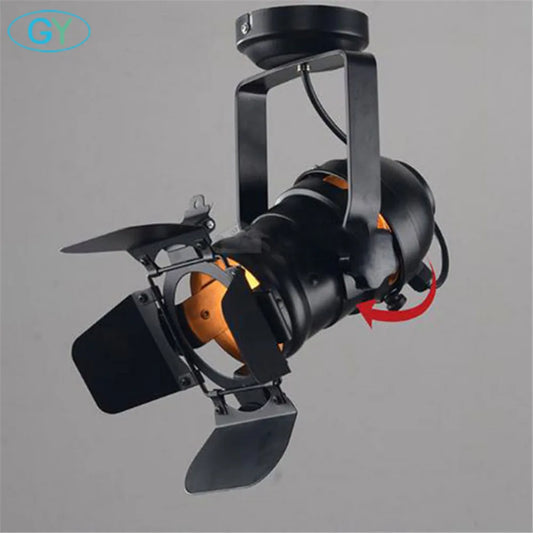 Retro Loft Barndoor Adjustable Ceiling Light