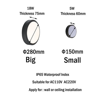 AquaGlow LED Wall Sconce Lighting Fixture