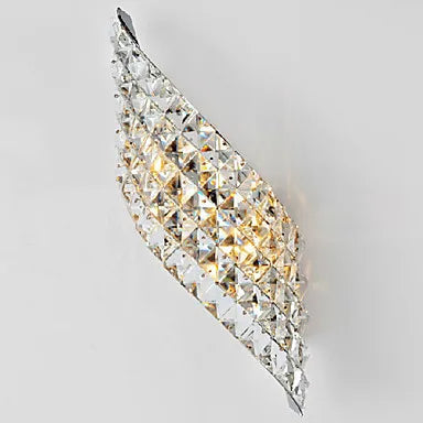 LuxGlow Modern Crystal LED Wall Sconce