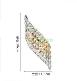 LuxGlow Modern Crystal LED Wall Sconce
