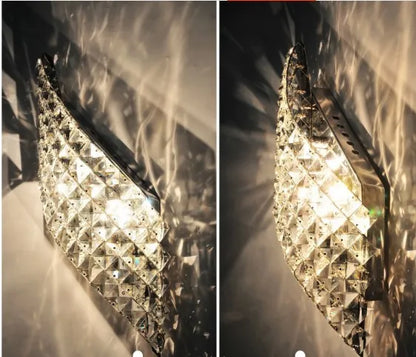 LuxGlow Modern Crystal LED Wall Sconce