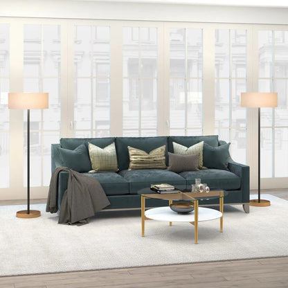 Black and White LED Floor Lamp