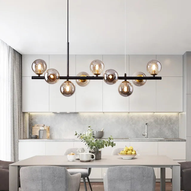 Glass Ball Linear Pendant