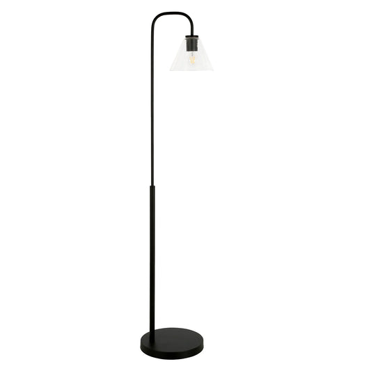 Modern LED Floor Lamp Black Arc Design