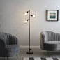 Industrial Farmhouse Floor Lamp with Cage Shade