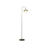 Luxury Gold and White Arched Floor Lamp