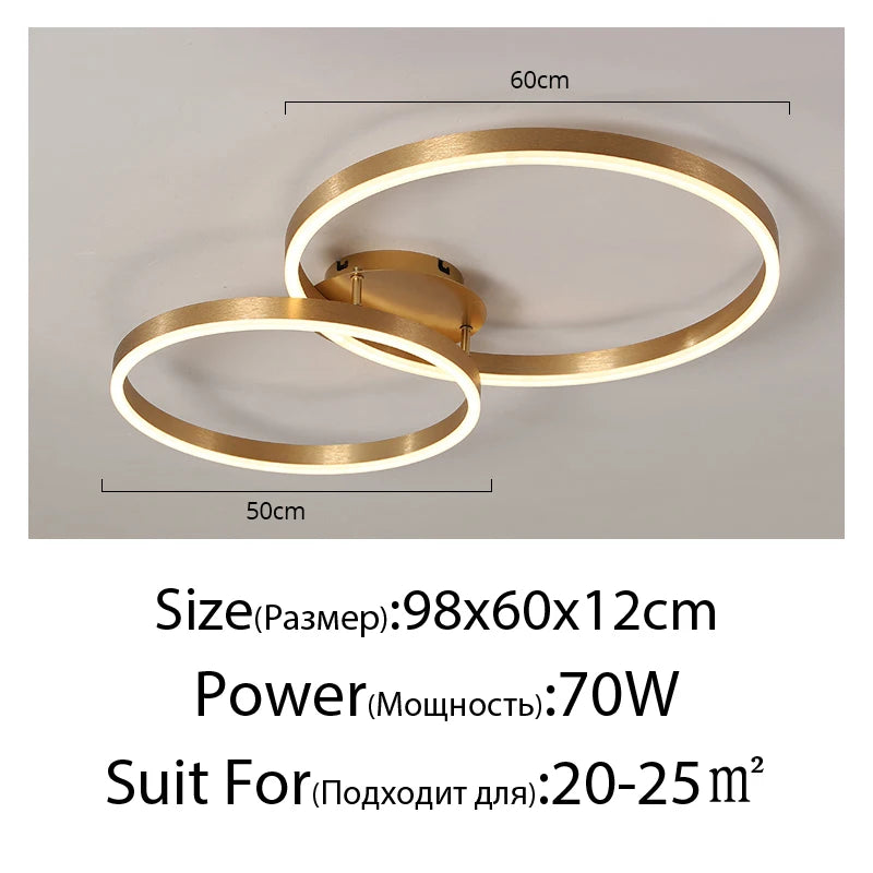 Nordic Ring LED Chandelier