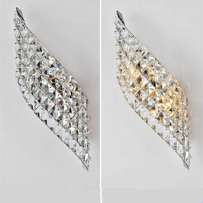LuxGlow Modern Crystal LED Wall Sconce