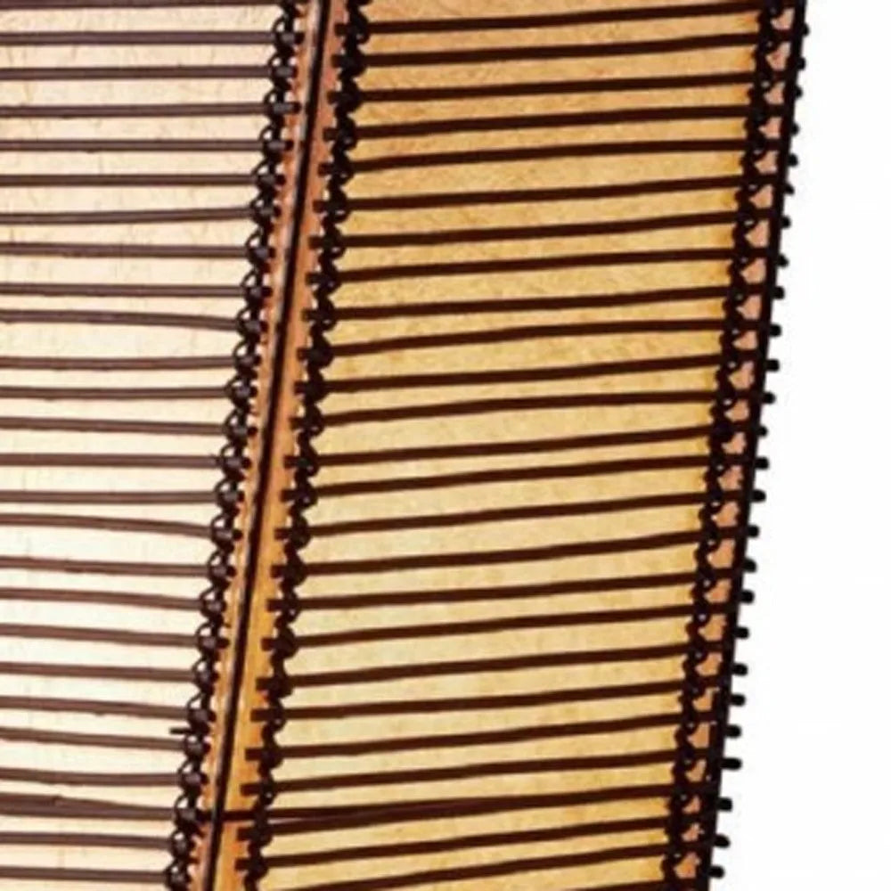 Brown & White Peacock Torchiere Lamp