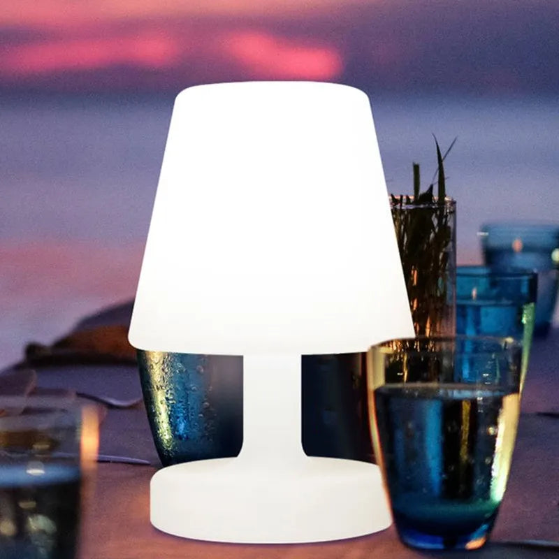 Remote LED Outdoor Table Lamp - USB Rechargeable