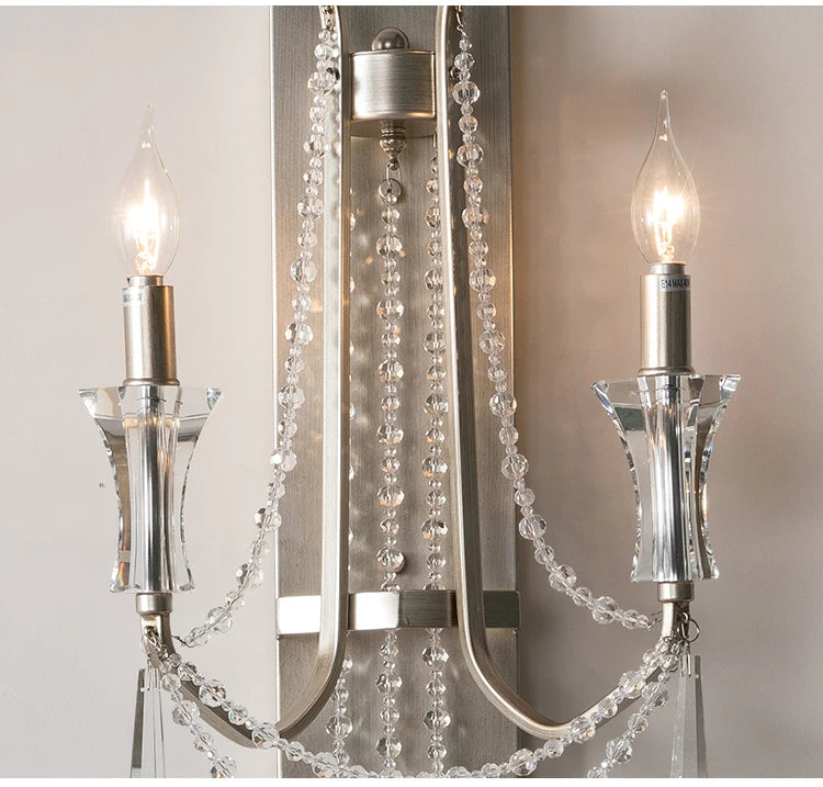 Nordic Crystal Wall Sconce - Modern Elegance