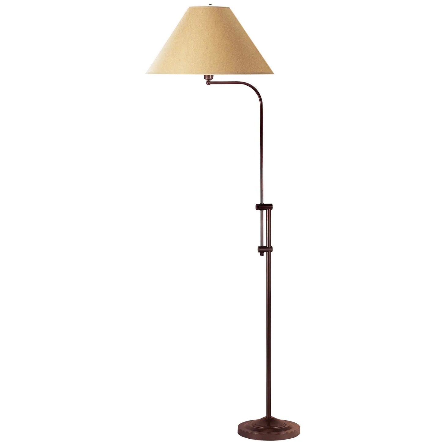 Traditional Shaped Rustic Adjustable Floor Lamp