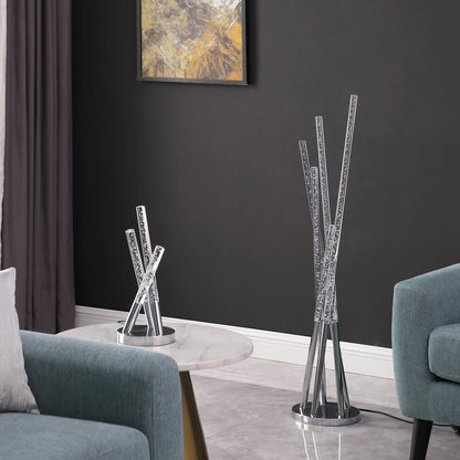 Two-Light Fleur De Lis Floor Lamp