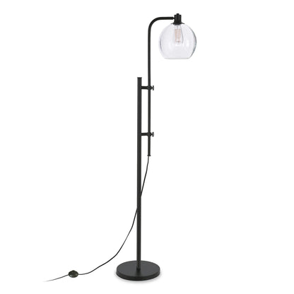 Black Adjustable Modern Reading Floor Lamp