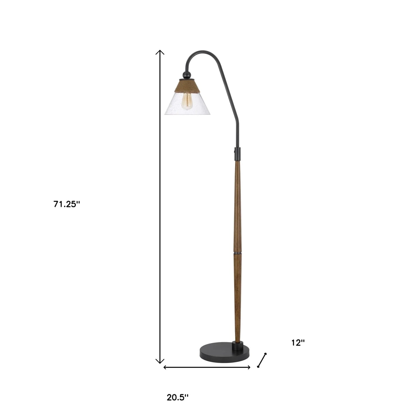Brown Traditional Shaped Luxury Floor Lamp