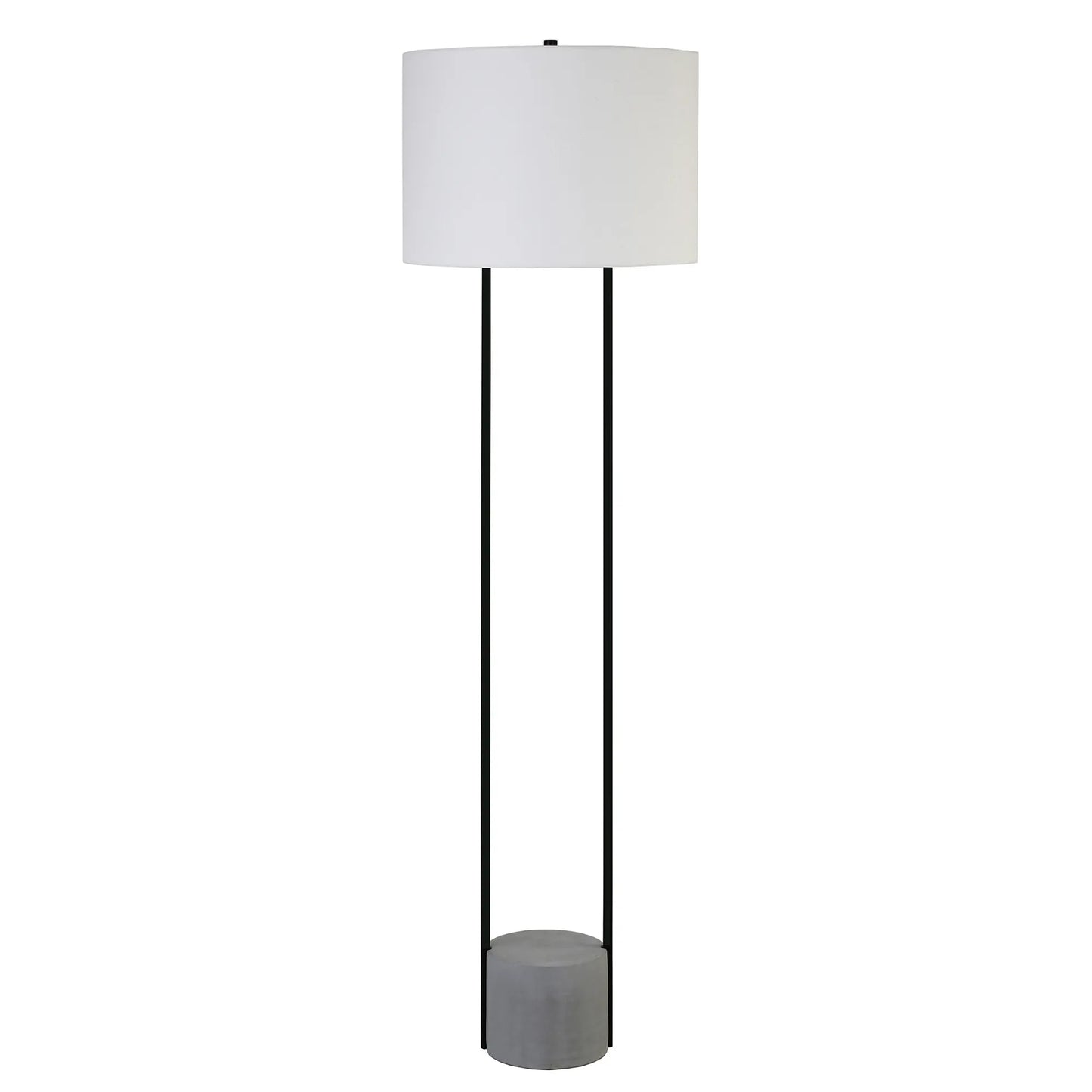 Black Column LED Floor Lamp