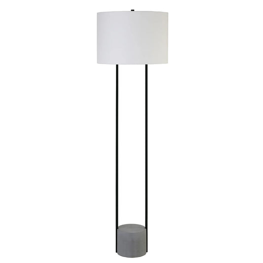 Black Column LED Floor Lamp