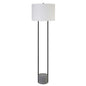 Black Column LED Floor Lamp