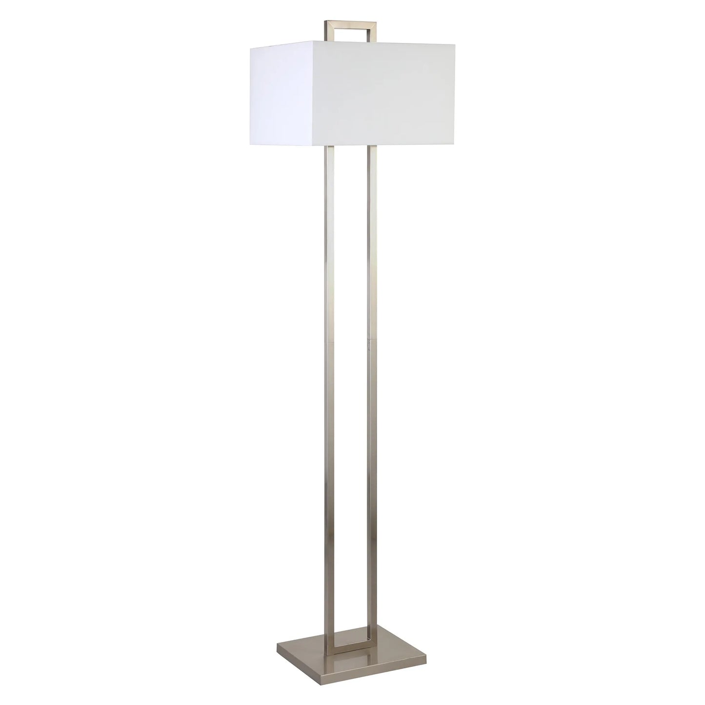 Traditional Shaped Nickel Floor Lamp
