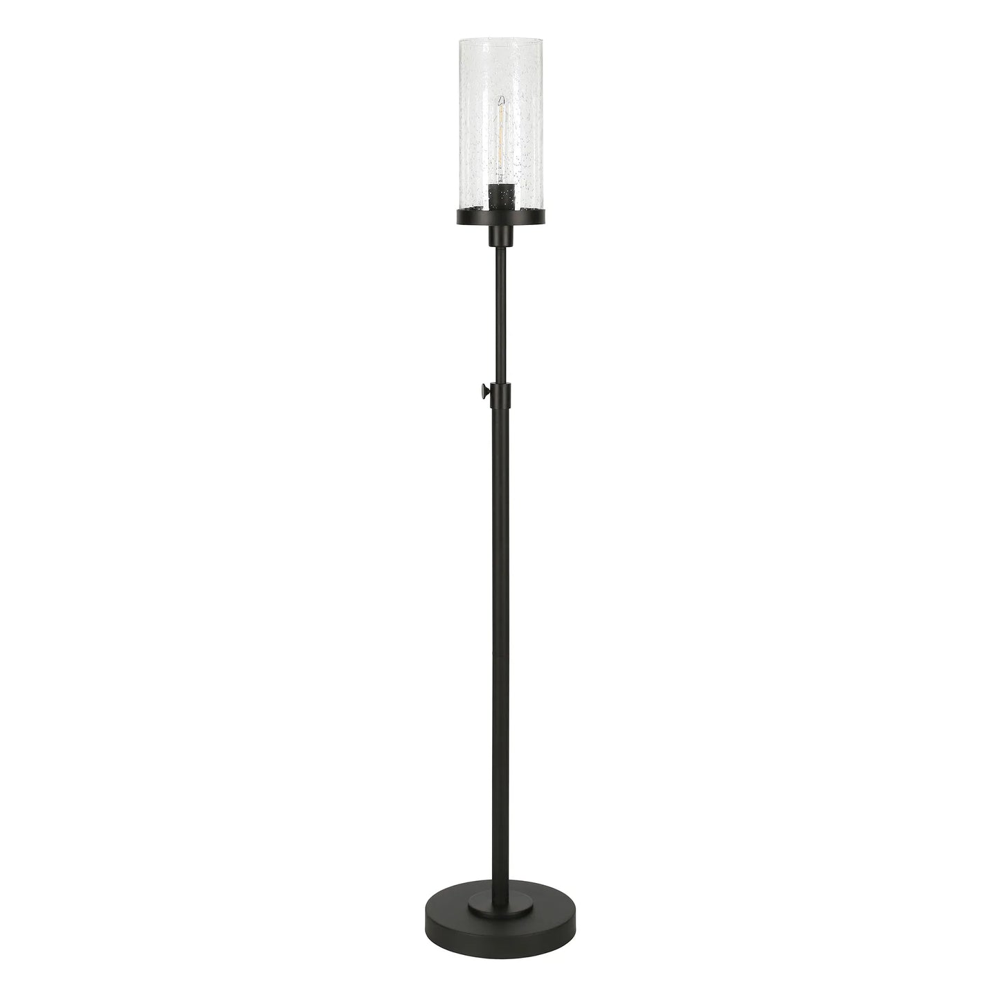 Contemporary Black LED Torchiere Floor Lamp