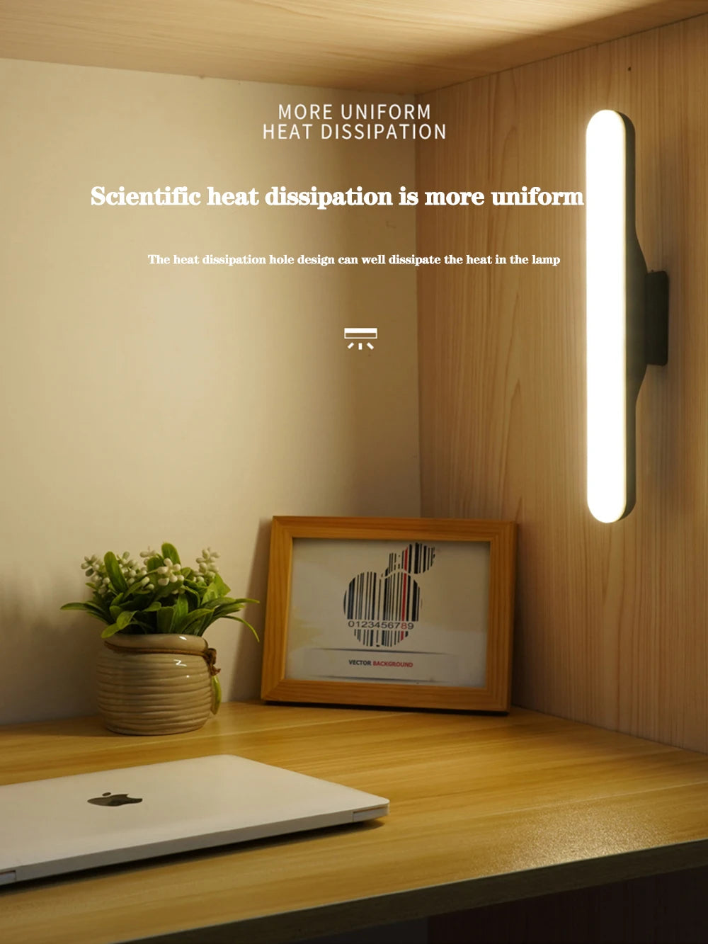 Magnetic Glow: Chargeable LED Hanging Desk Lamp