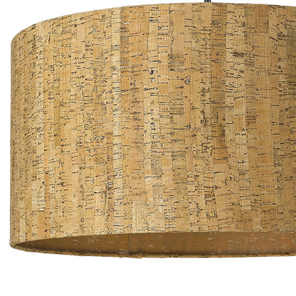 Brown and Black Tripod Floor Lamp