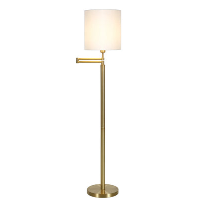 Silver Three-Light Arched Floor Lamp