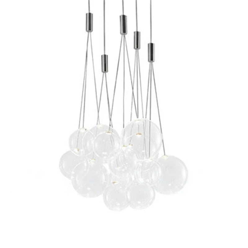 Modern Glass Ball LED Pendant Lamps Nordic Fashion Kitchen
