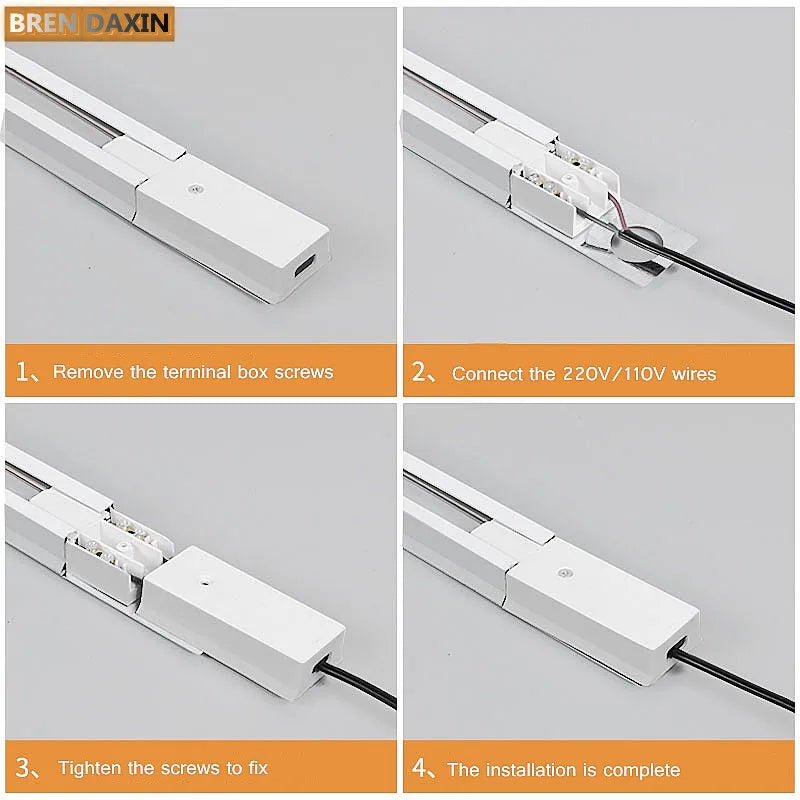 AluLED Spot Track: 0.5m/1m Strip for Retail Display