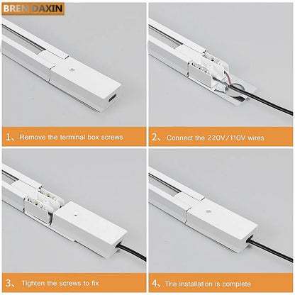 AluLED Spot Track: 0.5m/1m Strip for Retail Display