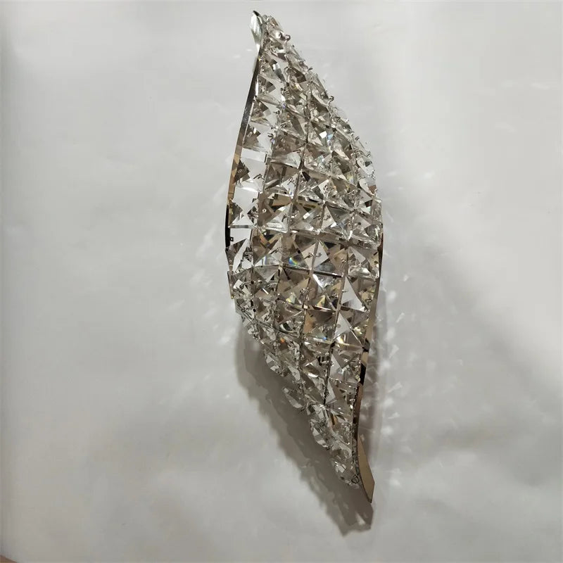 LuxGlow Modern Crystal LED Wall Sconce