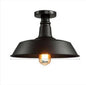 Retro Metal Semi-Flush Ceiling Light Fixture