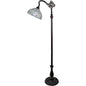 Black Four-Light Arc Floor Lamp