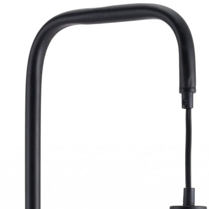 Black Marble LED Floor Lamp with Calcite Slab