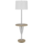 Chrome Tray Table Floor Lamp