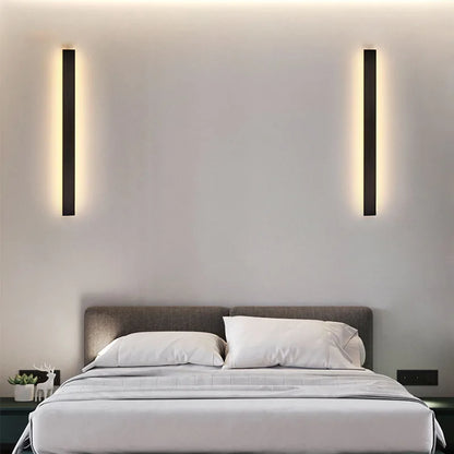 Gold Modern Long Wall Sconce for Bedroom & Hallway