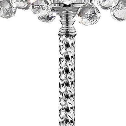 Silver Three-Light Candelabra Floor Lamp