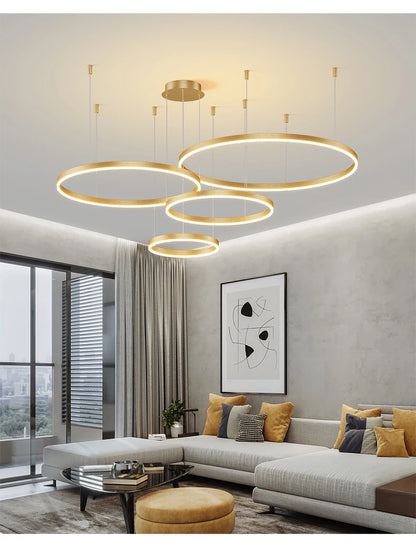 Multi-Ring LED Chandelier