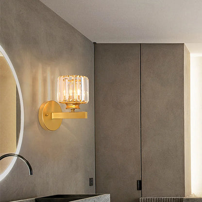 Crystal Sconce Iron Art Wall Lamp