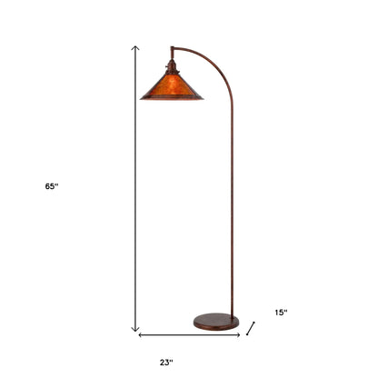 Traditional Rust Floor Lamp with Empire Shade