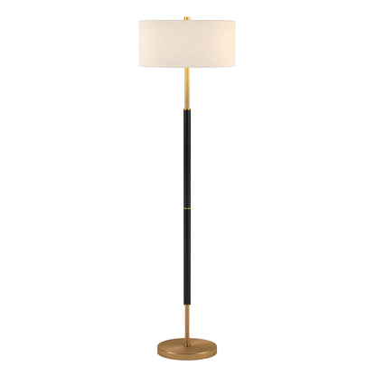HMS 61 Contemporary Gold White Two-Light LED Floor Lamp