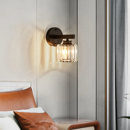 Crystal Sconce Iron Art Wall Lamp