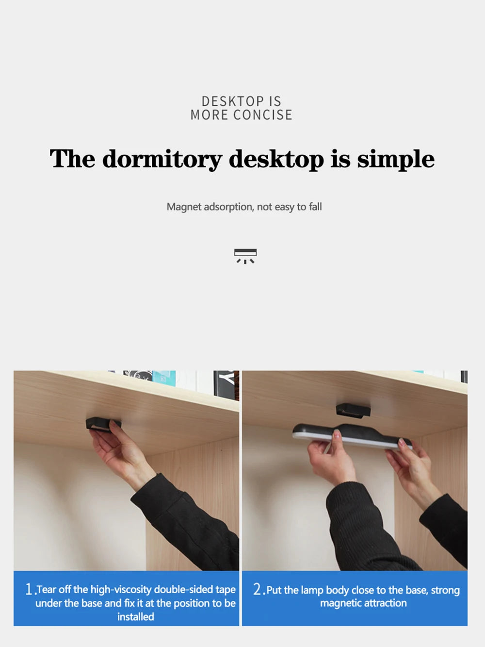 Magnetic Glow: Chargeable LED Hanging Desk Lamp